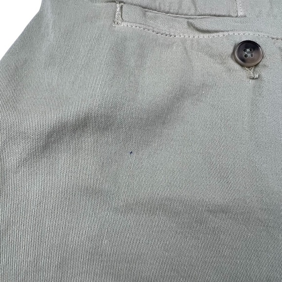 Free People Billie Chino Olive Green Pleated Shorts - Size 12 - Picture 5 of 6